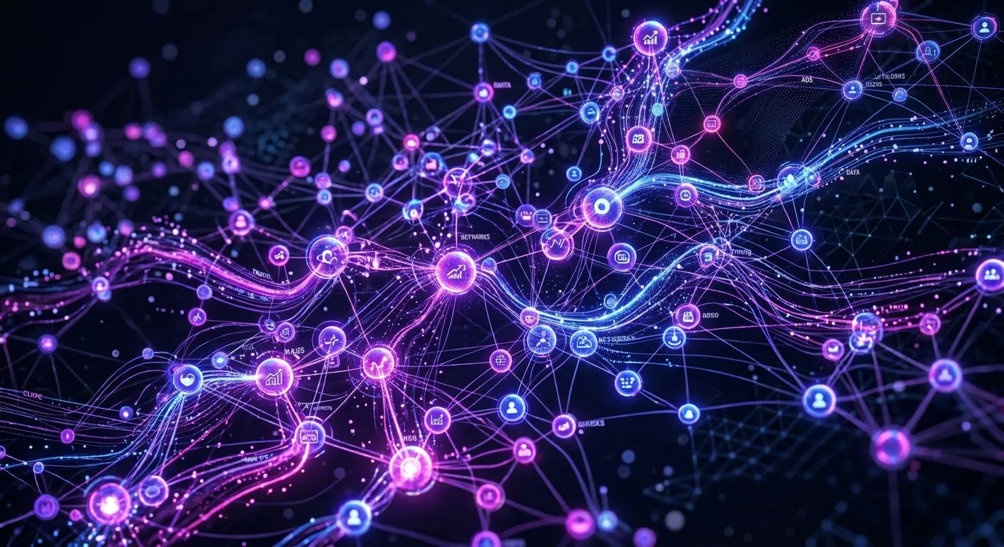 Digital advertising network visualization